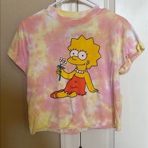 Lisa Simpson crop tee size small